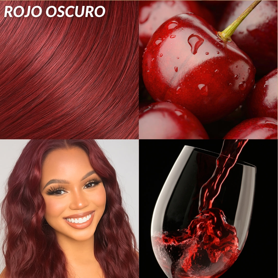 Extensiones Lisas Con Hilo Invisible y clips 45cm