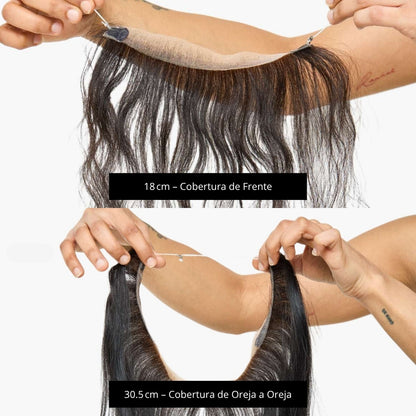 Banda Frontal Invisible - Cabello Natural 100% REMY