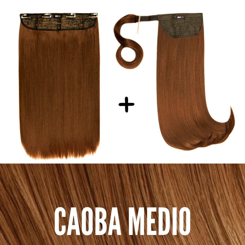 PACK DE EXTENSIONES: MELENA COMPLETA + COLETA VOLUMINOSA