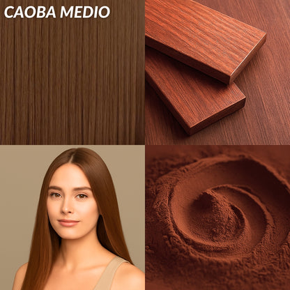 Extensiones Lisas Con Hilo Invisible y clips 45cm