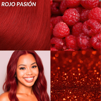 Extensiones Lisas Con Hilo Invisible y clips 45cm