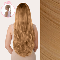 Extensiones Onduladas Con Hilo Invisible y clips 50cm