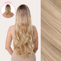 Extensiones Onduladas Con Hilo Invisible y clips 50cm