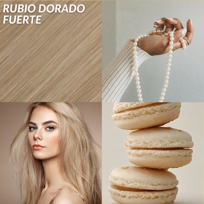 Extensiones Lisas Con Hilo Invisible y clips 45cm