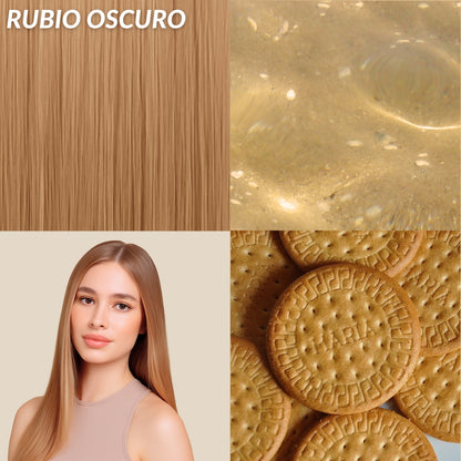 Extensiones Lisas Con Hilo Invisible y clips 45cm